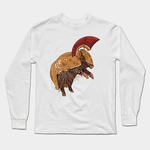 armoured armadillo gladiator Long Sleeve T-Shirt by Fruit Tee